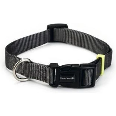 Afbeelding van Beeztees Nylon Halsband Uni Donker Grijs 48 70cmx25mm