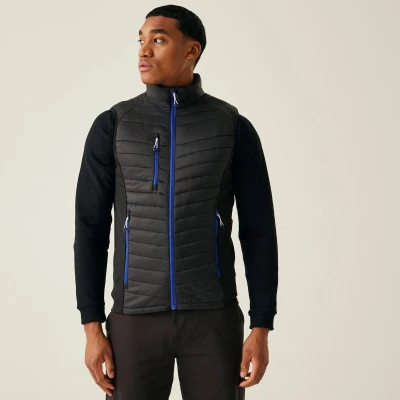 Afbeelding van Regatta Navigate Hybrid Bodywarmer RG894 Black/New Royal 3XL
