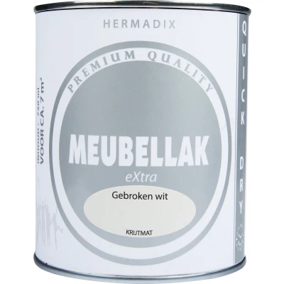 Afbeelding van Hermadix Meubellak eXtra Dekkend Krijtmat Gebroken wit