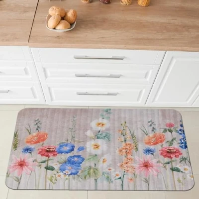 Afbeelding van Comart, Austin Keukentapijt, van polyester, bedrukt, antislip, lente, 50 x 75 cm