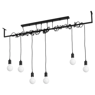 Afbeelding van Sollux Lighting Kroonluchter SALAMANCA 6 zwart