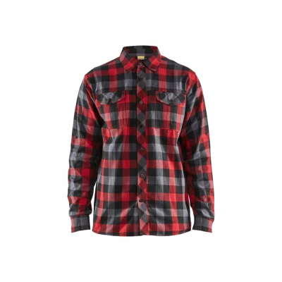Afbeelding van Blaklader Overhemd flanel 3299 1152 Rood/Zwart