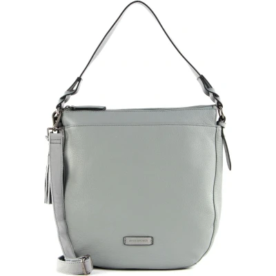 Afbeelding van FREDsBRUDER Leren Schoudertas Happy Collection Lulina Bag Sky Blue Grijs