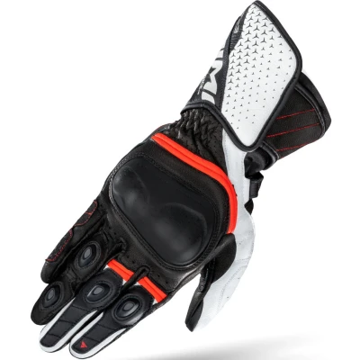 Afbeelding van SHIMA ST 3 geperforeerde motorhandschoenen, zwart wit rood, afmeting 3XL voor man