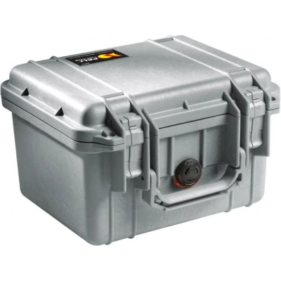 Afbeelding van Peli™ Case 1300 Koffer Klein zilver met schuim