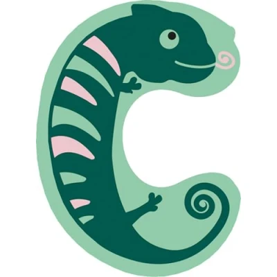 Afbeelding van Small Foot Houten Dieren Kinderletter C