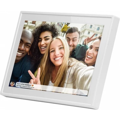 Afbeelding van Braun Phototechnik DigiFrame 1019 WiFi weiss Digitale fotolijst 25.7 cm 10.1 inch Energielabel: C (A G) 1280 x 800 Pixel 16 GB Wit