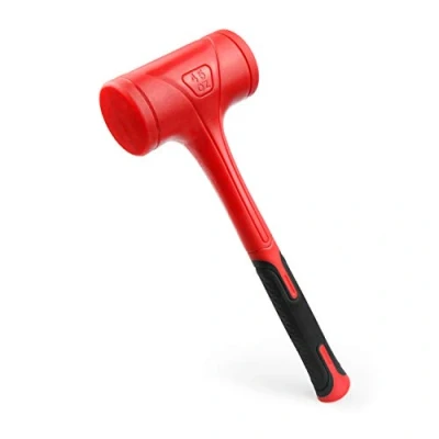 Afbeelding van YIYITOOLS Dode Blow Hammer 50oz (1,44 kg), schokbestendig ontwerp, geen rebound, rood en zwart