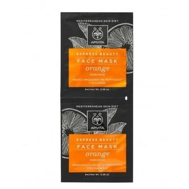 Afbeelding van Apivita Face Care Masks &amp; Scrubs Masker Mask with Orange 16ml