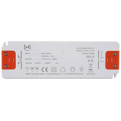 Afbeelding van SeKi LED voeding L 150 12 12V 11,0A 132W; driver transformator