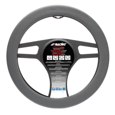 Afbeelding van Simoni Racing Stuurwielhoes Soft Silicon 37 39cm Grijs