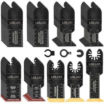Afbeelding van LEILUO 50 delige multitoolset voor hout en gipsplaatspijkers Accessoires compatibel met DeWalt Makita meer