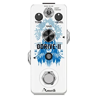 Afbeelding van Amuzik Overdrive Guitar Effect Pedal Classic Pedals with Analog Effects for Electric True Bypass