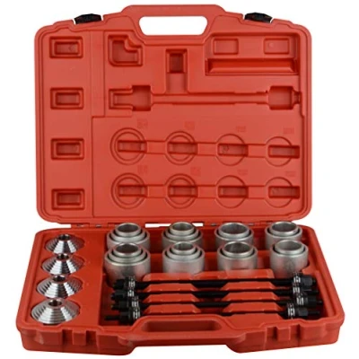 Afbeelding van DAYUAN Professionele Pull Press Sleeve Kit 28 stuks Verwijder Bushes Bus Lagers Seals Rood