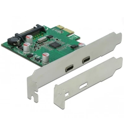 Afbeelding van Delock PCI Express x1 Karte zu 2 x extern SuperSpeed USB (USB 3.2 Gen