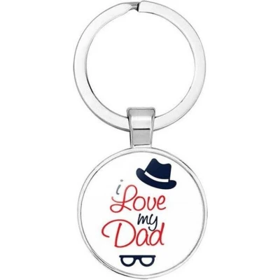 Afbeelding van Akyol I love my dad sleutelhanger Vader Papa Familie Vaderdag cadeautje cadeau