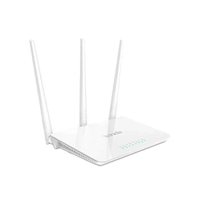Afbeelding van Tenda F3 N300 WLAN router voor aansluiting op kabel/DSL of glasvezelmodem (300Mbit/s via WLAN, 3x LAN poorten) Drie antennes een stabiel netwerkbereik tot 200 m²
