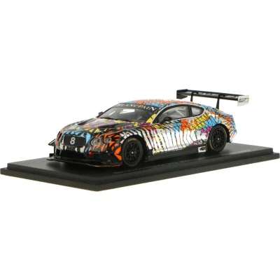 Afbeelding van Bentley Continental GT3 Princess Yachts Dazzle Livery Spark Modelauto 1:43 S7797 Schaalmodel