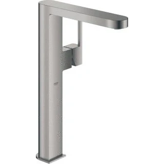 Afbeelding van Grohe plus wastafelmengkraan xl size opzet eengreeps 1 gats body glad 312mm hoogte 182mm uitloop hard graphite geborsteld 32618al3