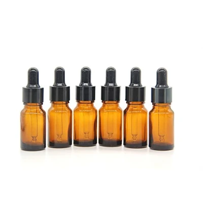 Afbeelding van Yizhao Amber Glazen Druppelflesje 10ml, met Pipet Druppelaar, voor Essentiële olie, Aromatherapie, Cosmetica, Laboratorium, Apotheek, Reizen, Massage 12 Stuks