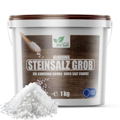 Afbeelding van Steenzout grof in emmer, keukenzout korrelig, natuurlijke premium kwaliteit, top non GMO (1 kg)