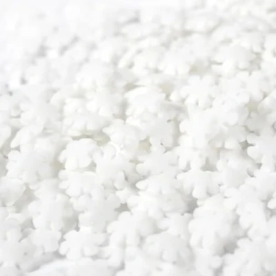 Afbeelding van Streuselheld Sneeuwglitter voor het versieren en decoreren van allerlei soorten gebak, zoals cake, koekjes, snoep.