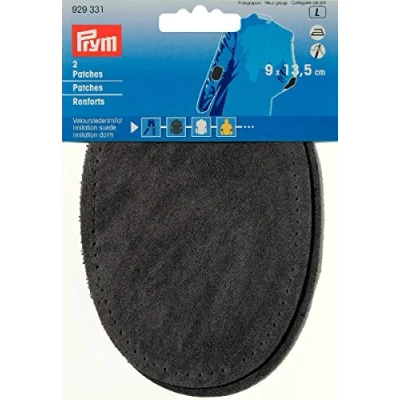 Afbeelding van Prym 929331 Toppe termoadesive in camoscio, 9 x 13,5 cm, colore: Grigio medio