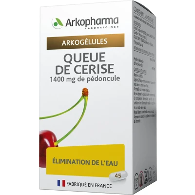 Afbeelding van Arkopharma Kersensteel om de Afvoer van Water te Bevorderen 40 Capsules 10 Dagen
