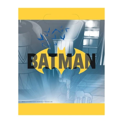 Afbeelding van Haza Original Uitdeelzakjes Batman 22,4 Cm Blauw/geel 8 Stuks