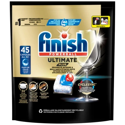 Afbeelding van Finish Ultimate Plus All in One Regular Vaatwastabletten 45 Capsules