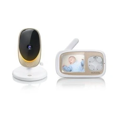 Afbeelding van Motorola Comfort C40 video babyfoon met zoom, Wi Fi, 2,8 inch kleurenscherm, nachtzicht, 2 weg audio, en temperatuursensor, wit