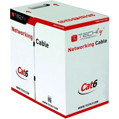 Afbeelding van Techly ITP6 CCA 305 GY netwerkkabel Grijs m Cat6 U/UTP (UTP)