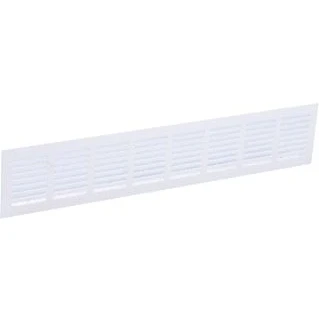 Afbeelding van Nedco plintrooster alum. 400 x 80 mm wit