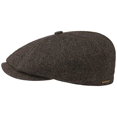 Afbeelding van Stetson Hatteras Burney Herenmuts, platte pet met klep, voering voor lente, zomer, herfst en winter, bruin, 56 57