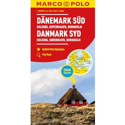 Afbeelding van Marco Polo Wegenkaart Denemarken Zuid, Kopenhagen: Schaal 1 : 200.000