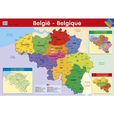 Afbeelding van Deltas Educatieve poster Belgie