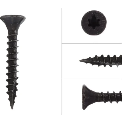 Afbeelding van Zwarte Schroeven Verzinkt 3.5 x 25 mm Torx 20 met Snijpunt 100 Stuks