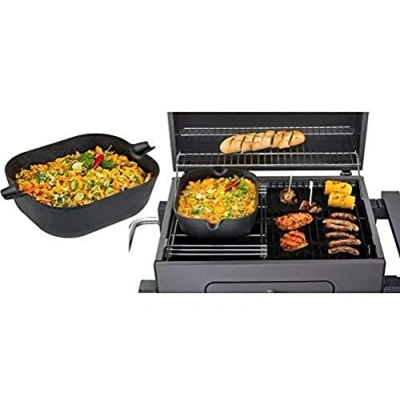 Afbeelding van Tepro 8583 Gietijzeren Inzet Wok Voor 8570 Hoofdgrillrooster