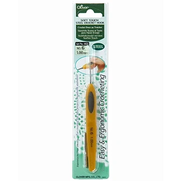 Afbeelding van Clover Soft Touch Haaknaald 1mm