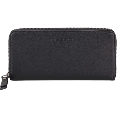 Afbeelding van LIEBESKIND BERLIN Leren Portemonnee Harris Gigi20 Zip Around Wallet Black Zwart