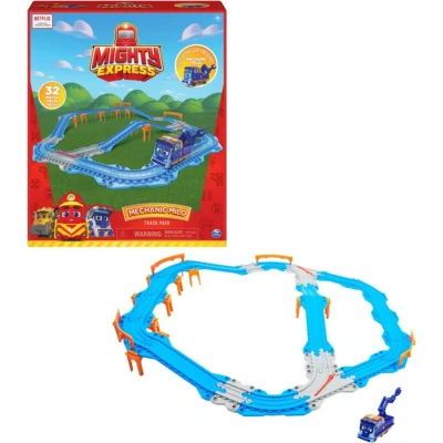 Afbeelding van Mighty Express Set van 32 delen en exclusieve trein Milo, speelgoed voor kinderen 3+