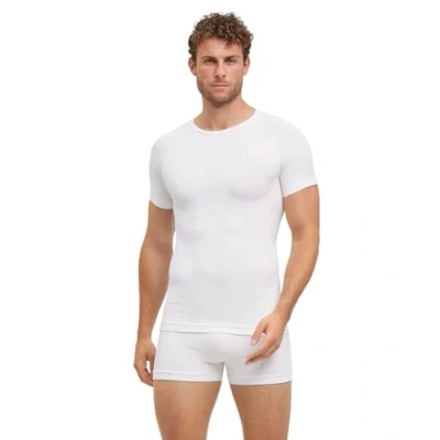 Afbeelding van FALKE Heren Baselayer Shirt Warm Ronde Hals M S/S TS Functioneel materiaal Sneldrogend 1 stuk, Wit (White 2860) Nieuw Milieuvriendelijk, S