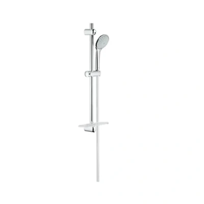 Afbeelding van Grohe Euphoria Doucheset 70cm met handdouche ½ Mono, 1 straal: Rain, EcoJoy®: 9,4 l/min. en doucheslang 175cm zeepschaal chroom