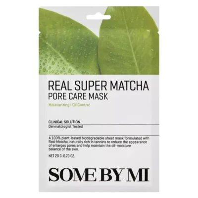 Afbeelding van Some By Mi, Gezichtsmaskers, (SOMEBYMI) Echt Masker Super Matcha Verzorgingsmasker voor poriën