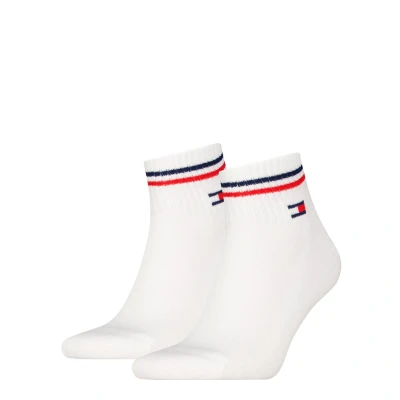 Afbeelding van Tommy Men Uni TJ Iconic Quarter Socks Sokken 2P Wit Maat 39/42