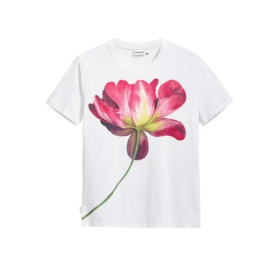 Afbeelding van Desigual Tshirt print, Dames, Maat: Large, White