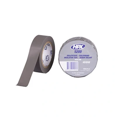 Afbeelding van HPX PVC isolatietape Grijs 19mm x 10m IG1910