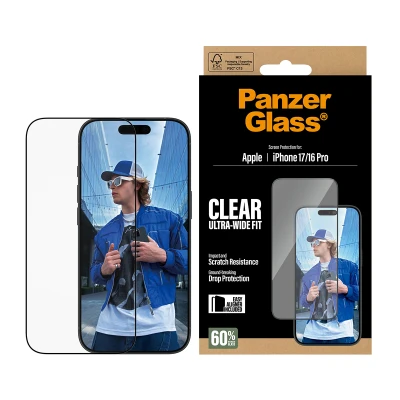 Afbeelding van PanzerGlass Screen Protector iPhone 17 16 Pro Ultra Wide