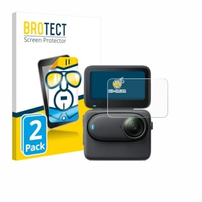 Afbeelding van BROTECT (2 Stuks) Schermbeschermer voor Insta360 Go 3S Screen Protector Transparant
