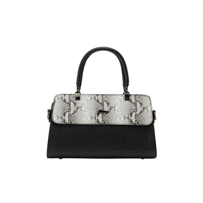 Afbeelding van faina Handtas, Dames, Maat: One Size, Black white